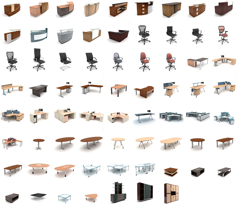 Archmodels Vol. 089 – Office Furniture - 3D Textures, 3D Models & 3D  Software
